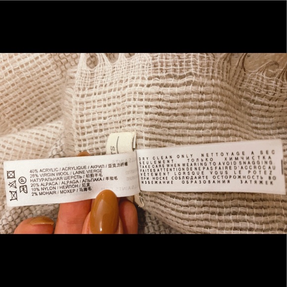 SOLD. All Saints Wool/Alpaca Scarf - Picture 11 of 11